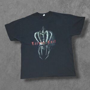 Y2k Lacuna Coil Broken Crown Halo Concert Tour Double Sided XL Tee Shirt